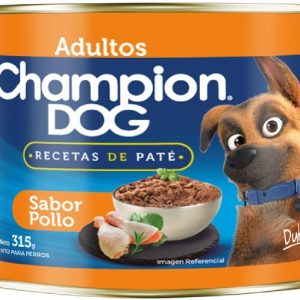 Lata Champion Dog perro Adulto Sabor Pollo 315 Gramos